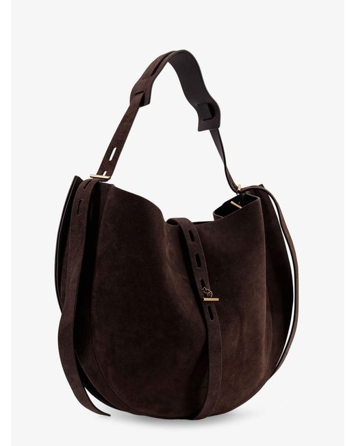 MINOBOSSI Black Suede Crossbody Bag