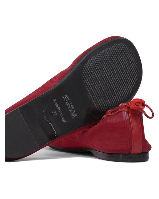 Alohas Red Gill Ballerinas