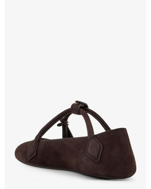 Alaïa Brown Le Teckel Suede Ballet Flats