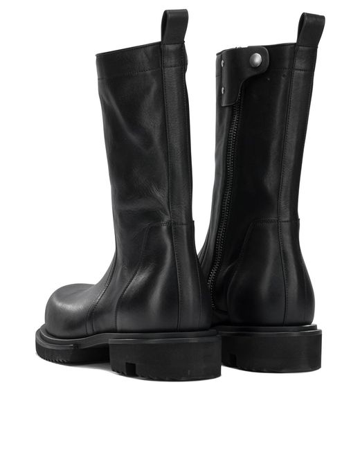 Rick Owens Black "Creeper Gabe" Combat Boots