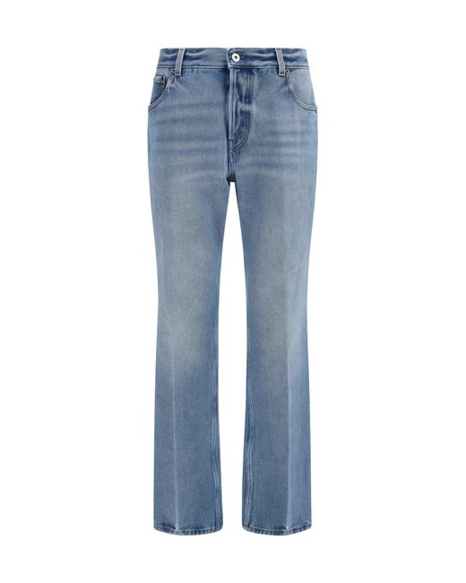 Miu Miu Blue Washed Denim Five-Pocket Jeans