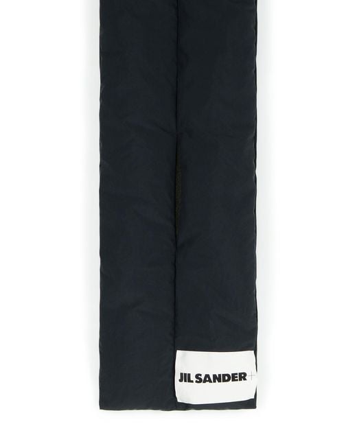 Jil Sander Blue Polyester Scarf for men
