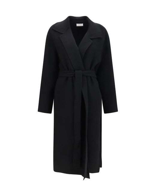 Women's Black Ciara Wool And Cashmere Coat