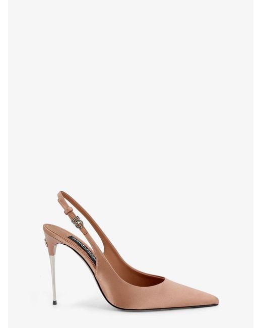 Dolce & Gabbana Pink Dolce & Gabbana Satin Pumps