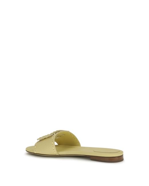 Fendi Metallic Baguette Sandals