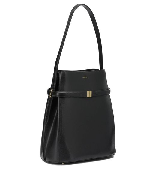 Totême  Black Small Leather Shoulder Bag