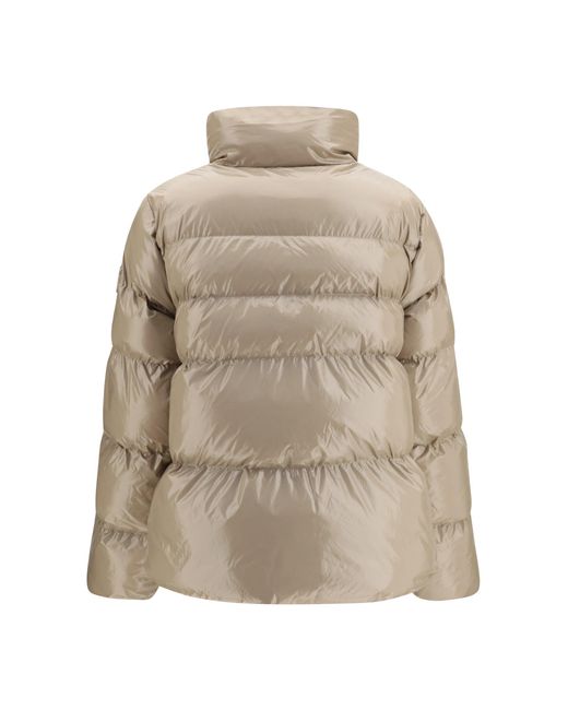 Pinko Natural Glossy Quilted Puffer Jacket