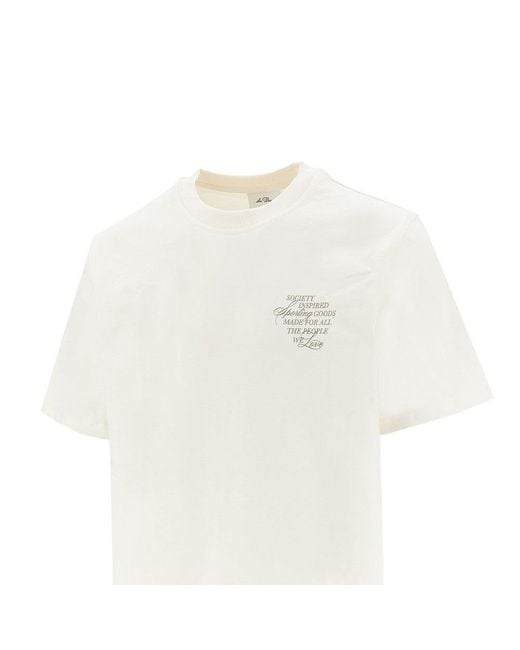 Les Deux White 'Ben Faience' T-Shirt for men
