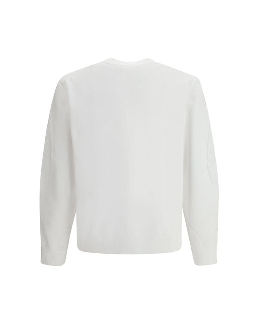 Givenchy White Couture Seam Sweatshirt With Logo for men