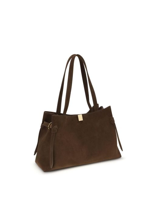 Yuzefi Brown Gyoza Large Shoulder Bag