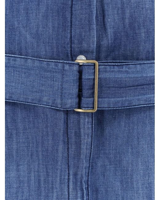 Pinko Blue Jumpsuit Visione Light Denim