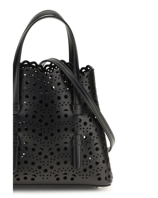 Alaïa Black Handbag Mina Calf Leather
