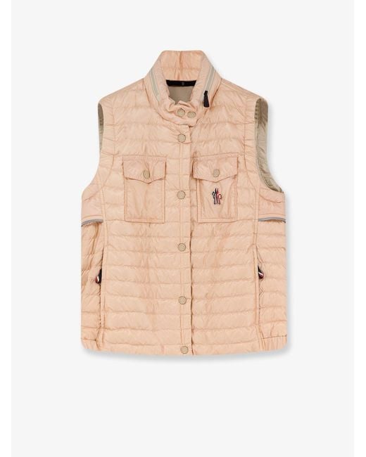 Moncler Natural Gumiane Sleeveless Down Jacket