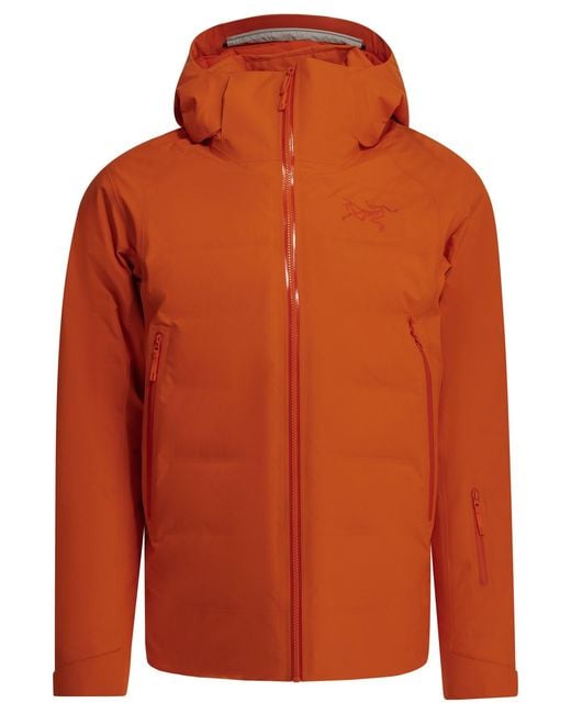 Arc'teryx Orange "Fissile" Short Down Jacket for men