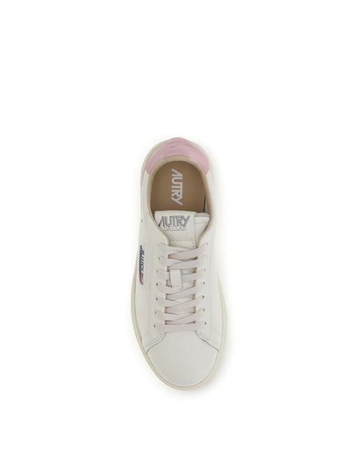 Autry White Medialist Low Sneakers Marsh