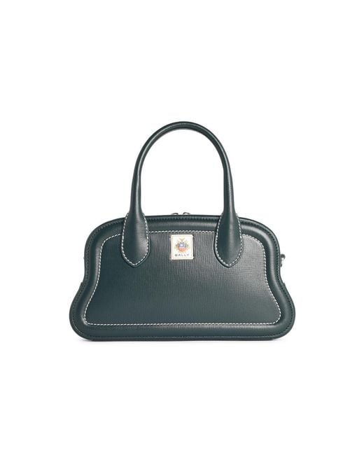 Bally Blue 'Unda' Seaweed Colored Garnet Lear Bag