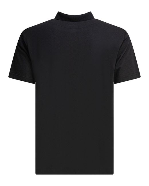 Stone Island Black Cotton Jersey Polo Shirt for men
