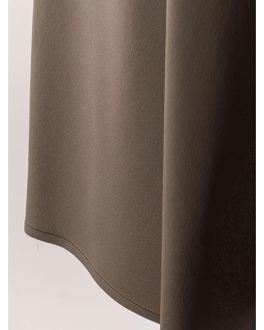 Alysi Brown Skirt Satin