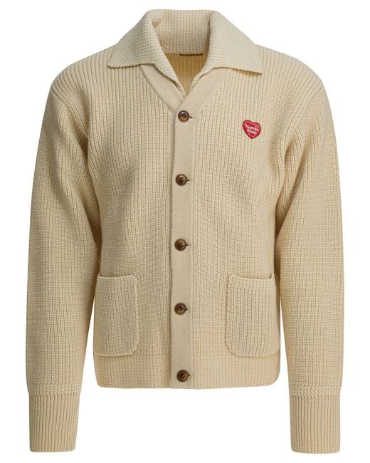Human Made Natural Wool Cardigan for men