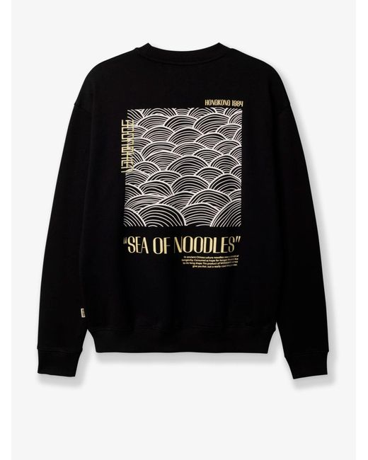 Woodbird Black Cotton Sweater for men