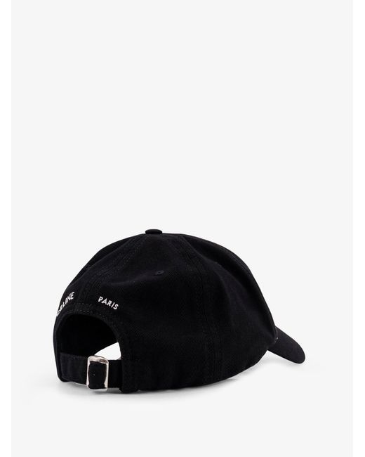 Céline Black Vivienne Cotton Hat for men