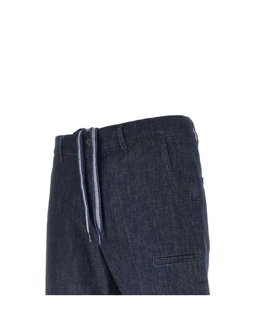 Aspesi Blue Denim Shorts for men