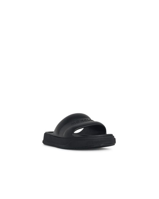 Moncler White Altive' Rubber Slides