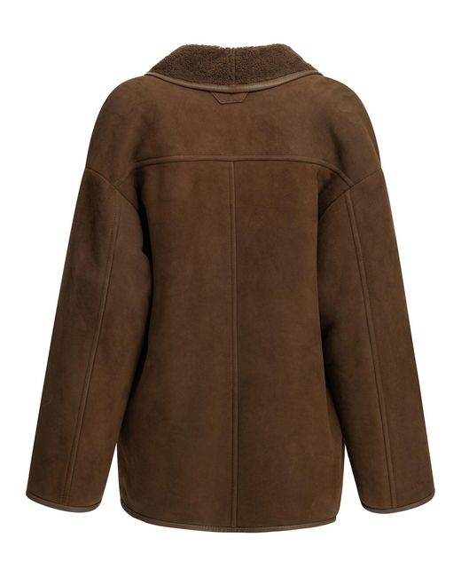 Salvatore Santoro Brown Shearling Jacket