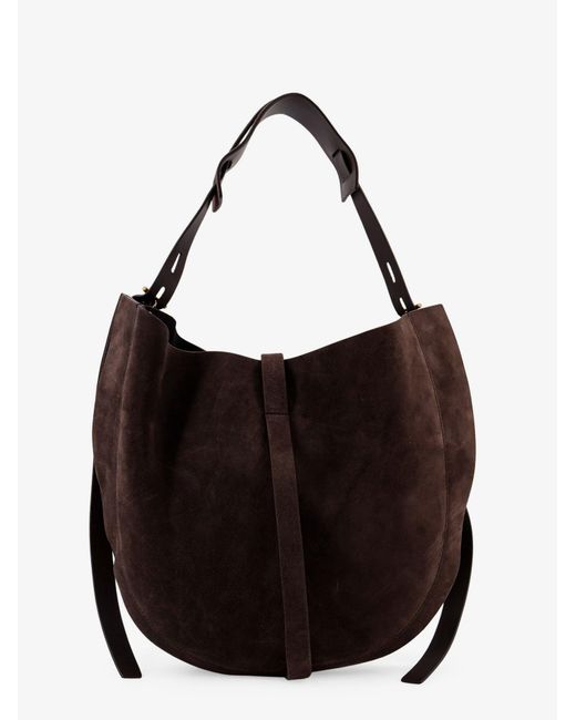 MINOBOSSI Black Suede Crossbody Bag