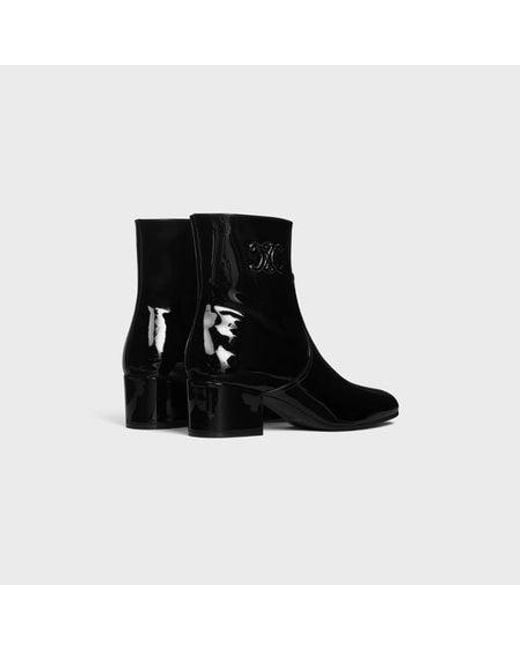 Céline Black Les Bottes Triomphe Ankle Boots