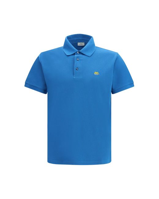 Etro Blue Roma Polo Shirt for men