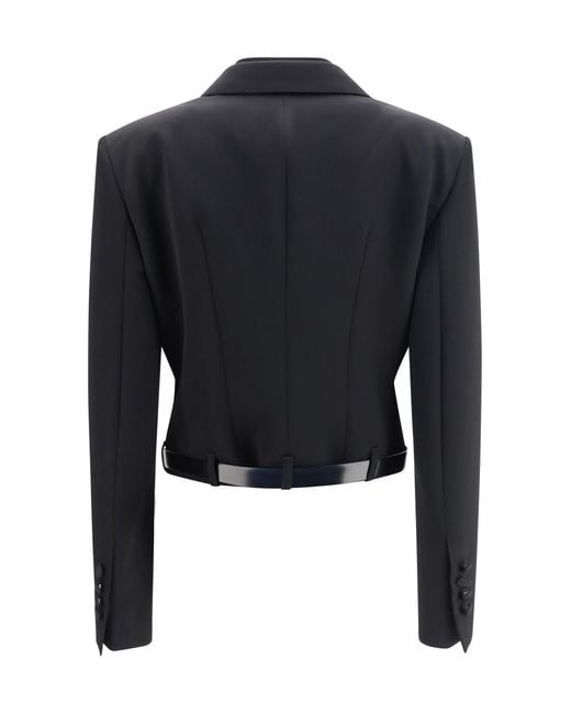 Dolce & Gabbana Blue Dolce & Gabbana Sicilia Double-Breasted Wool Gabardine Jacket