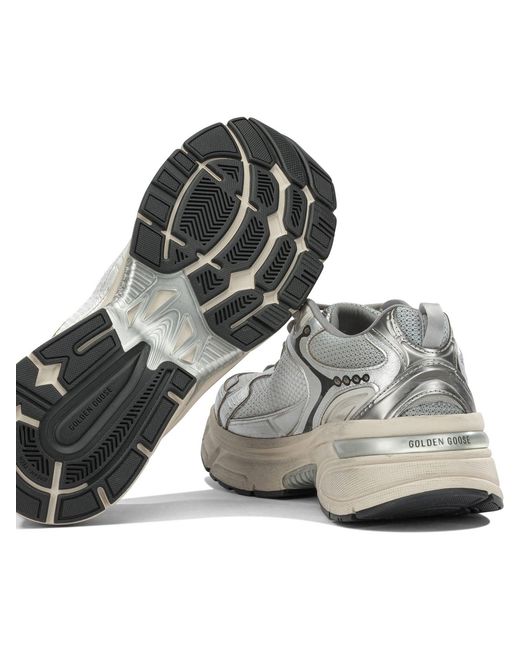 Golden Goose Deluxe Brand White "Lightstar" Low Sneakers