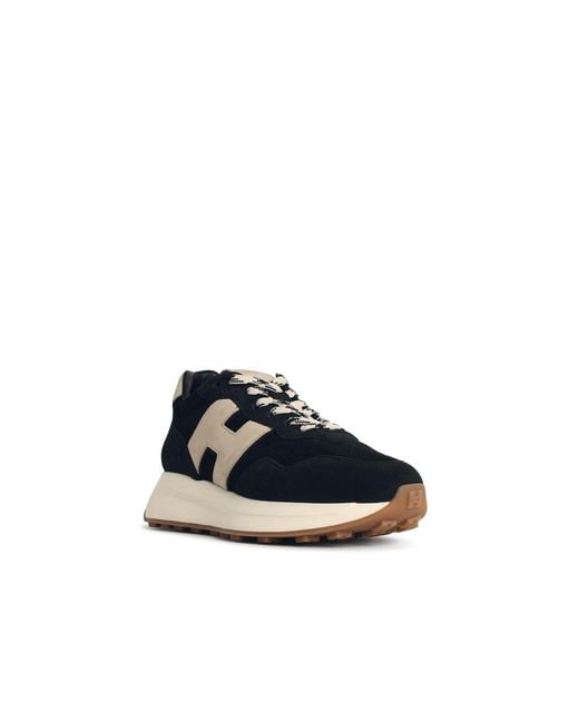 Hogan Black H641' Lear Sneakers