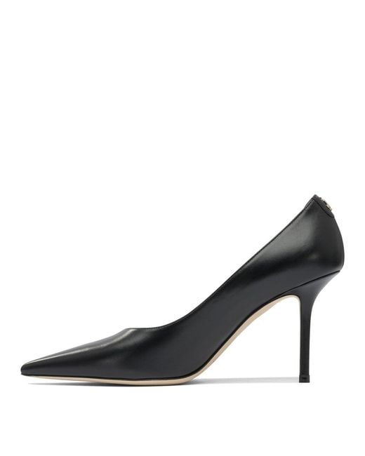 Jimmy Choo Black Pointed-Toe Pumps With Smooth Leather Upper And Stiletto Heel