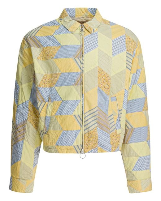 Kapital Yellow "Yabane" Quilted Jacket for men
