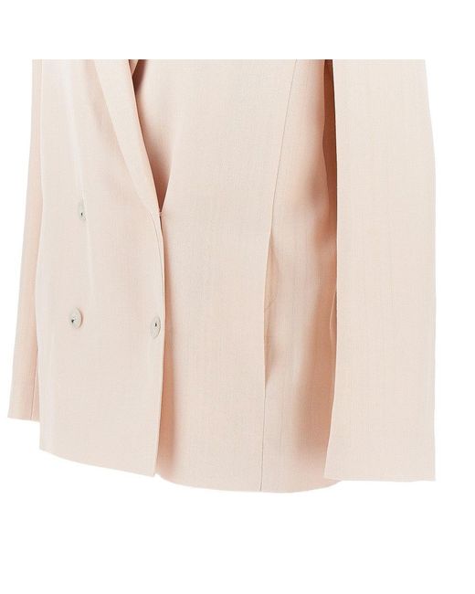 Loulou de Saison Natural 'Minka' Oversized Double-Breasted Jacket