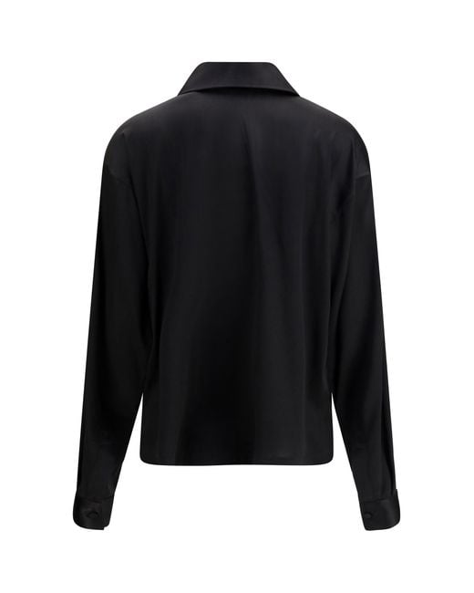 Tom Ford Black Stretch Silk Shirt