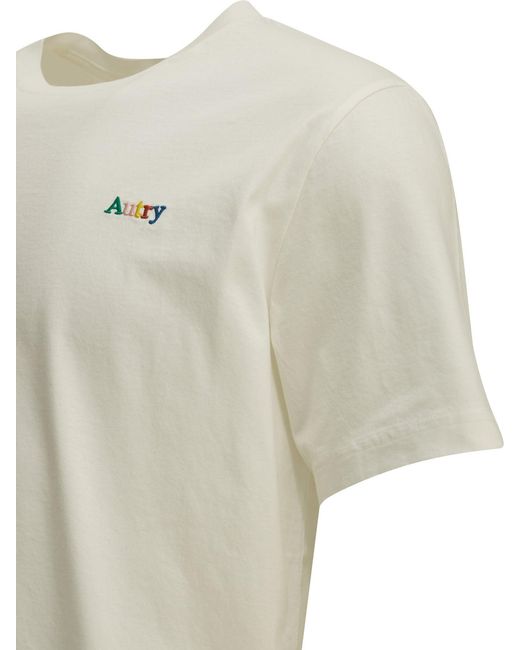 Autry White Crew-Neck T-Shirt for men