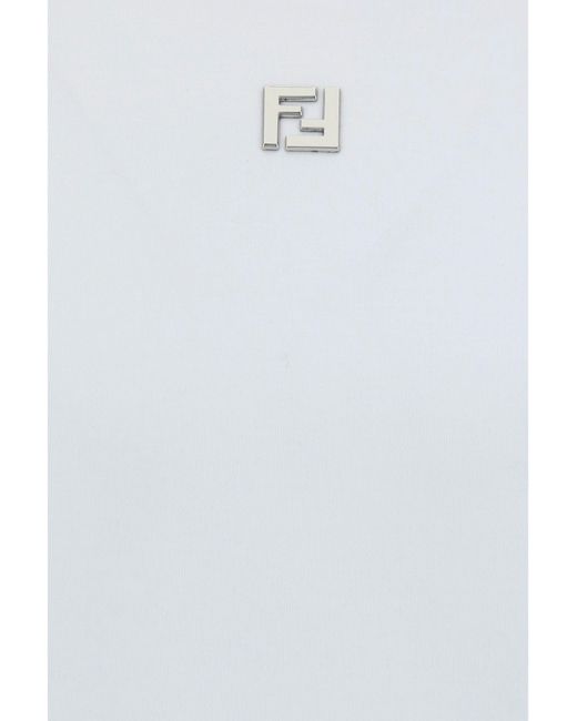Fendi White Ff T-Shirt for men
