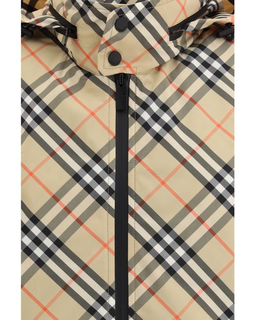 Burberry White Check Jacket for men