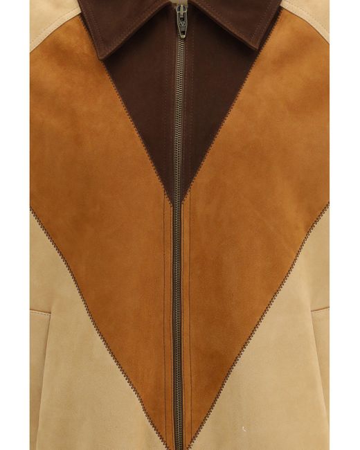 Valentino Brown Suede Jacket for men
