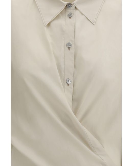 Lemaire White Cotton Blend Shirt