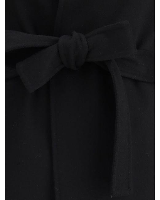 Aftercoat Black Long Robe Coat