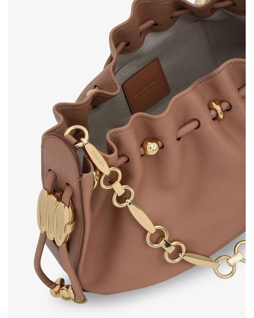 Zimmermann Brown Halcyon Leather Clutch