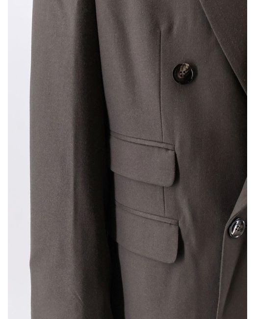 Giorgio Armani Gray Oversized Fluid Virgin Wool Suit for men