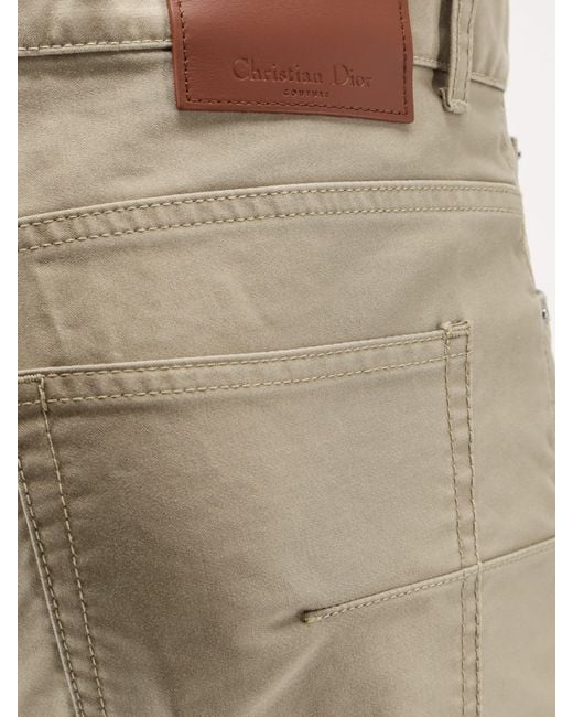 Dior Natural Dior Cotton Trousers for men