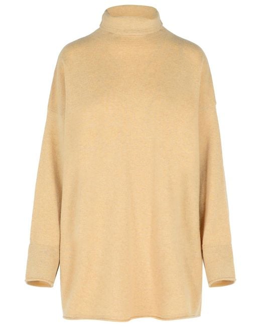 Max Mara Natural 'Oder' Cashmere Turtleneck Sweater