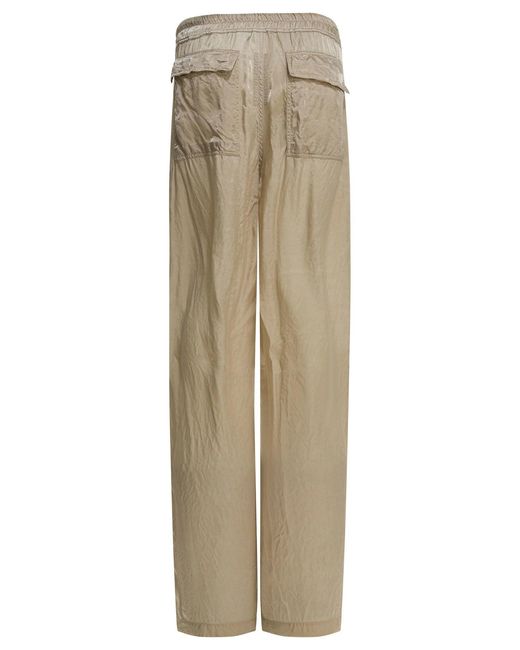 Rick Owens Natural Dietrich Drawstring Pants