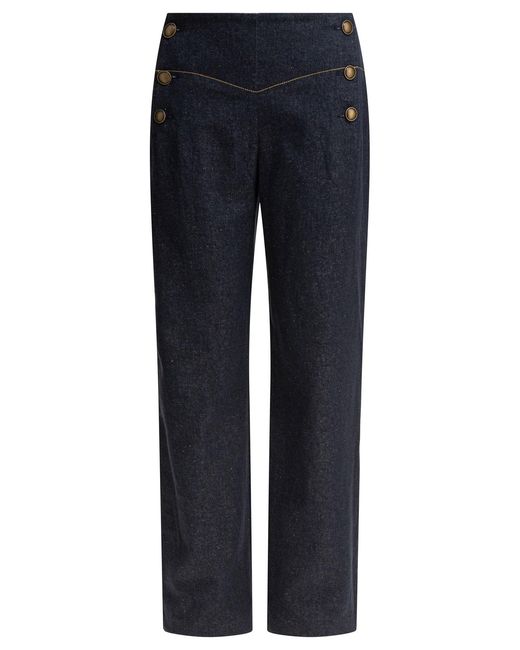 Ines De La Fressange Paris Blue Trousers